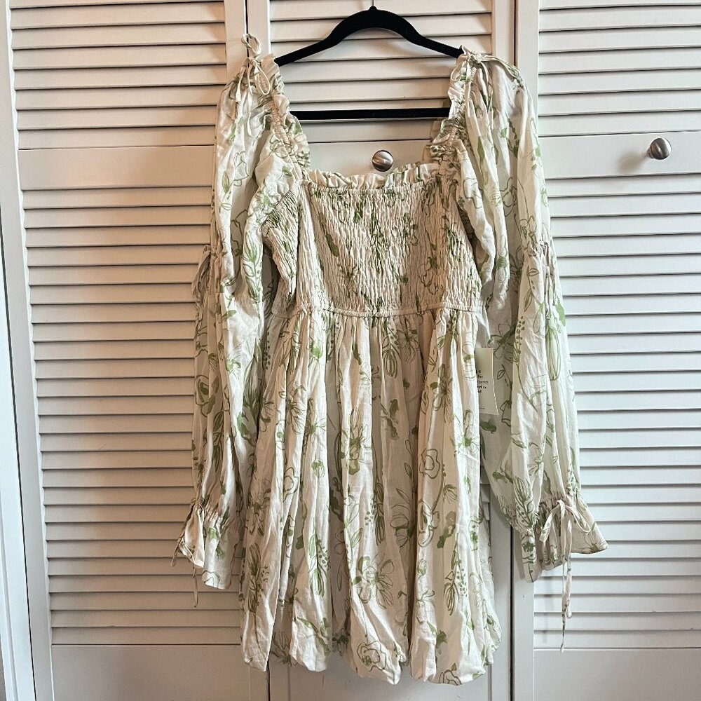NWT Bohme Bubble Hem Boho Floral Dress